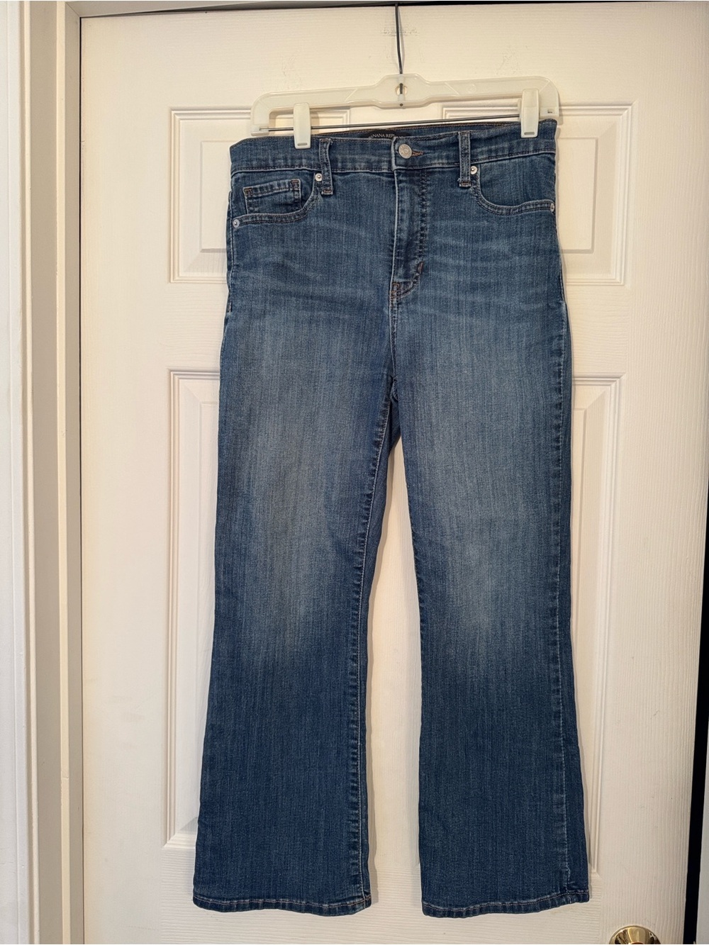 Banana Republic Blue Denim Cropped Bootcut Jeans EUC